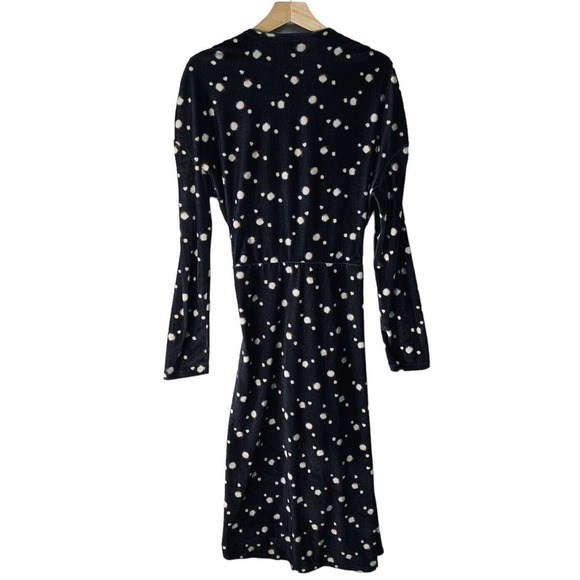 Atlein Ruched Velour Long Sleeve Surplice Wrap Dress Womens 40 | 8 NWT $1055 - Picture 8 of 11